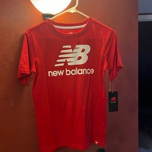 New Balance Red with White writing short sleeve T-shirt! Size:L(14…NWT